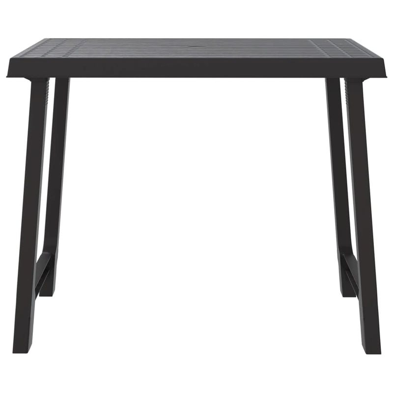 vidaXL antracitszürke fa hatású PP kempingasztal 79x56x64 cm