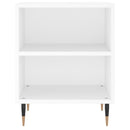 vidaXL 2 db fehér szerelt fa éjjeliszekrény 40 x 30 x 50 cm