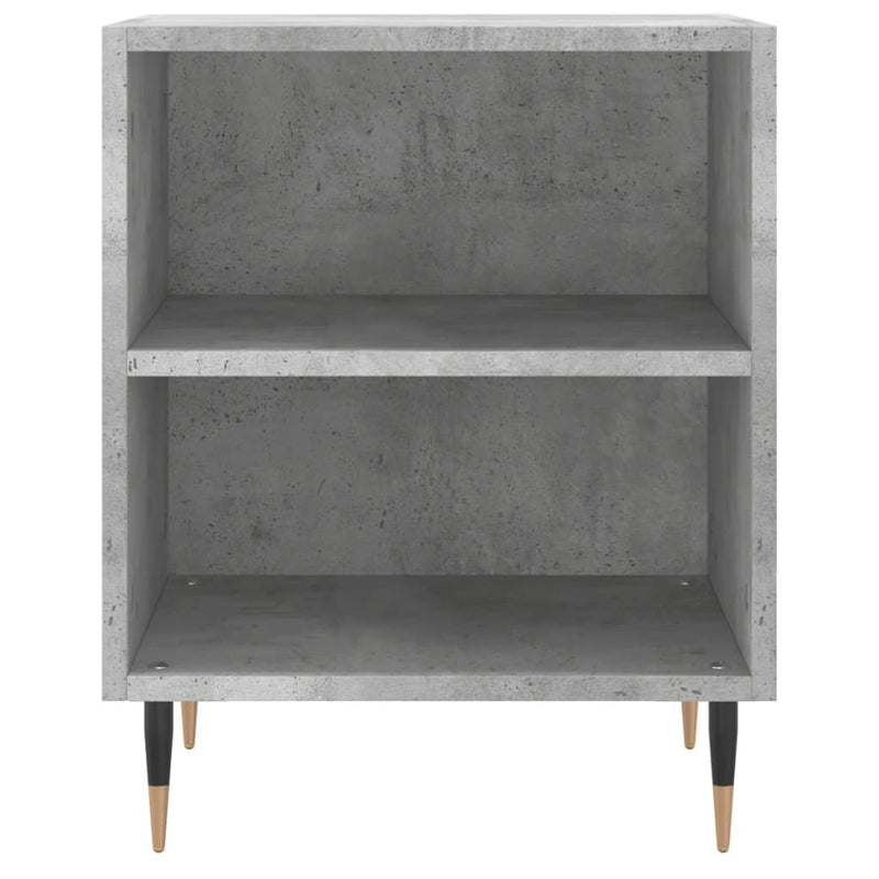 vidaXL 2 db betonszürke szerelt fa éjjeliszekrény 40x30x50 cm