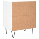 vidaXL 2 db fehér szerelt fa éjjeliszekrény 40 x 30 x 50 cm