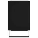 vidaXL fekete szerelt fa éjjeliszekrény 40x30x50 cm