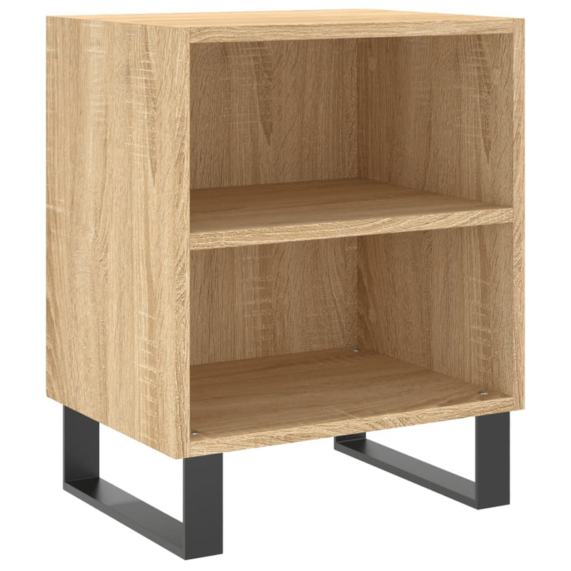 vidaXL 2 db sonoma tölgy színű szerelt fa éjjeliszekrény 40x30x50 cm