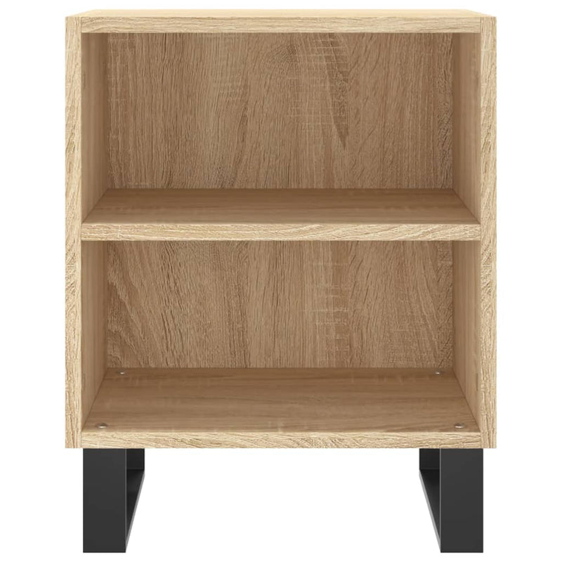 vidaXL 2 db sonoma tölgy színű szerelt fa éjjeliszekrény 40x30x50 cm