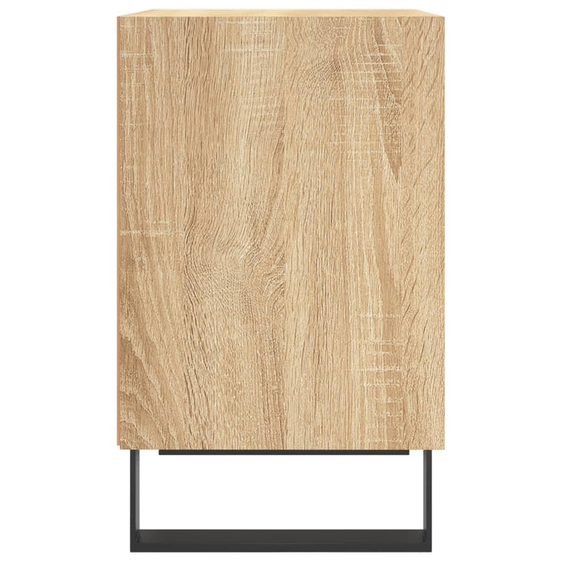 vidaXL 2 db sonoma tölgy színű szerelt fa éjjeliszekrény 40x30x50 cm