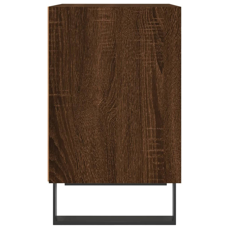 vidaXL 2 db barna tölgyszínű szerelt fa éjjeliszekrény 40x30x50 cm