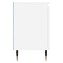 vidaXL 2 db fehér szerelt fa éjjeliszekrény 40 x 30 x 50 cm