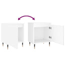 vidaXL 2 db fehér szerelt fa éjjeliszekrény 40 x 30 x 50 cm
