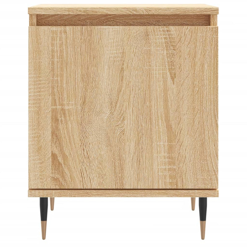 vidaXL 2 db sonoma tölgy színű szerelt fa éjjeliszekrény 40x30x50 cm