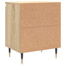 vidaXL 2 db sonoma tölgy színű szerelt fa éjjeliszekrény 40x30x50 cm