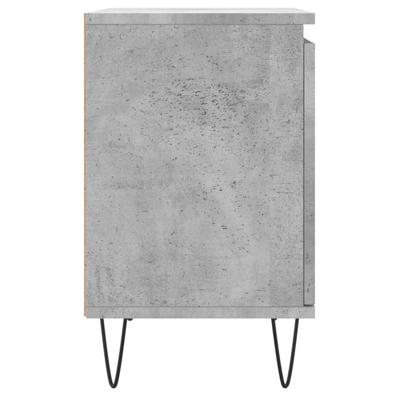 vidaXL 2 db betonszürke szerelt fa éjjeliszekrény 40x30x50 cm