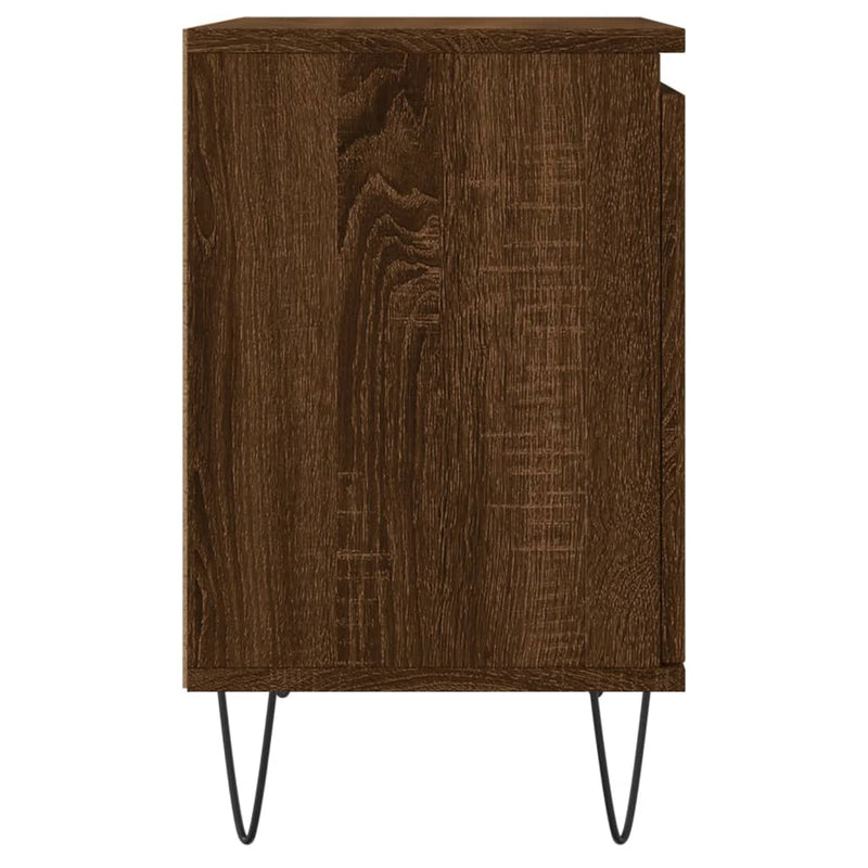 vidaXL barna tölgyszínű szerelt fa éjjeliszekrény 40x30x50 cm