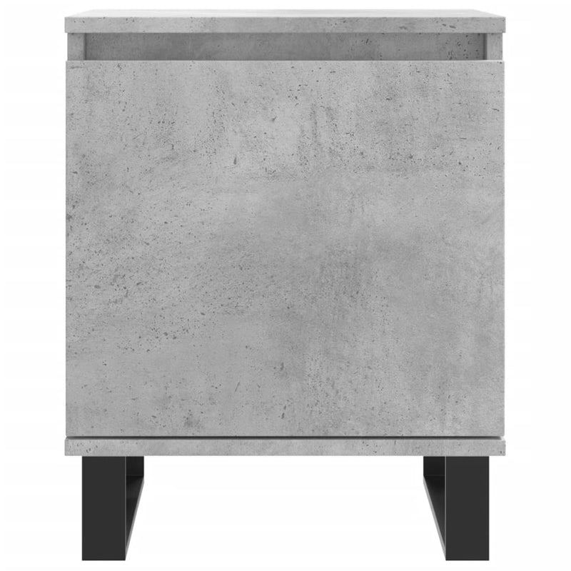 vidaXL 2 db betonszürke szerelt fa éjjeliszekrény 40x30x50 cm