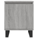 vidaXL 2 db szürke-sonoma színű szerelt fa éjjeliszekrény 40x30x50 cm