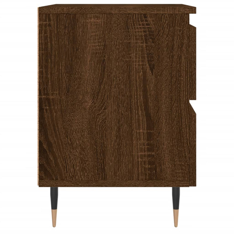 vidaXL 2 db barna tölgyszínű éjjeliszekrény 40 x 35 x 50 cm
