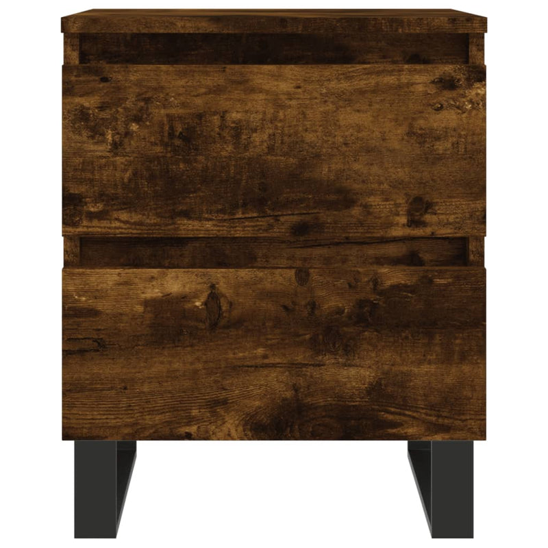 vidaXL 2 db füstös tölgy színű éjjeliszekrény 40 x 35 x 50 cm