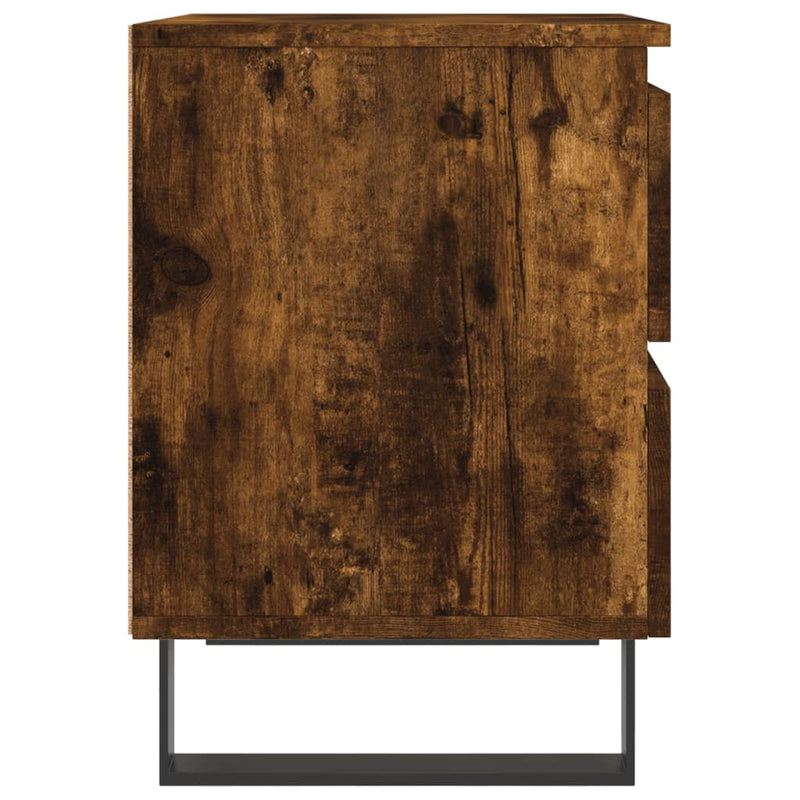 vidaXL 2 db füstös tölgy színű éjjeliszekrény 40 x 35 x 50 cm