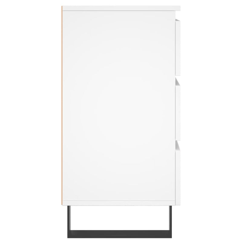 vidaXL 2 db fehér szerelt fa éjjeliszekrény 40 x 35 x 69 cm