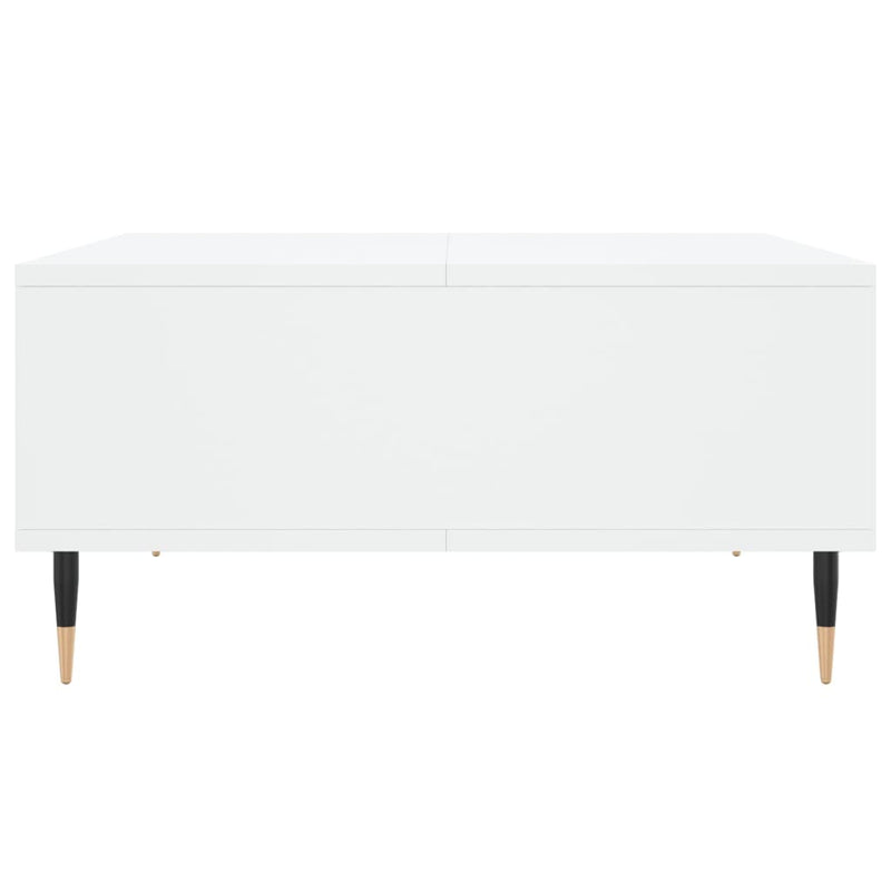 vidaXL fehér szerelt fa dohányzóasztal 60x60x30 cm