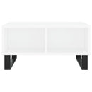 vidaXL fehér szerelt fa dohányzóasztal 60x60x30 cm