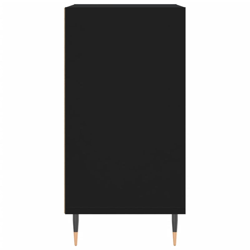 vidaXL fekete szerelt fa tálalószekrény 57 x 35 x 70 cm