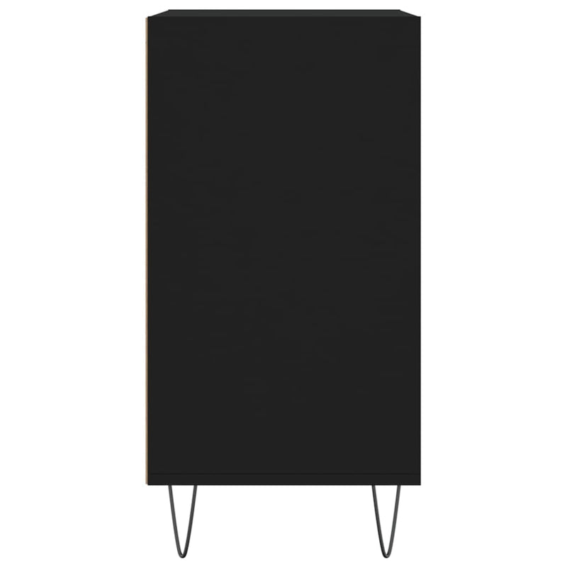 vidaXL fekete szerelt fa tálalószekrény 57 x 35 x 70 cm