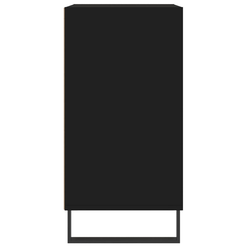 vidaXL fekete szerelt fa tálalószekrény 57 x 35 x 70 cm