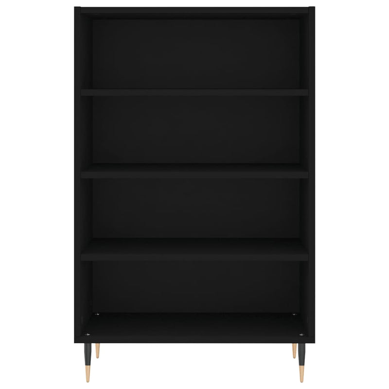 vidaXL fekete szerelt fa magasszekrény 57 x 35 x 90 cm