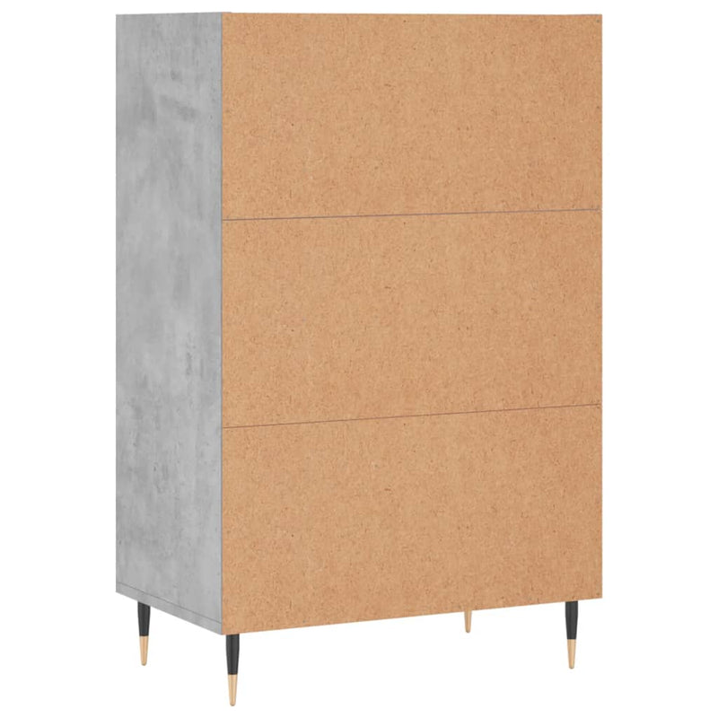 vidaXL betonszürke szerelt fa magasszekrény 57 x 35 x 90 cm