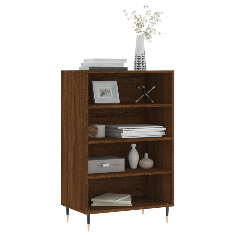 vidaXL barna tölgy színű szerelt fa magasszekrény 57 x 35 x 90 cm