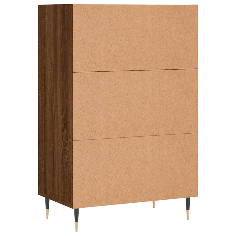 vidaXL barna tölgy színű szerelt fa magasszekrény 57 x 35 x 90 cm