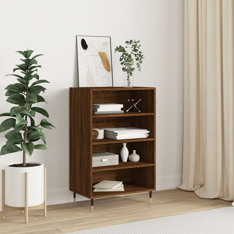 vidaXL barna tölgy színű szerelt fa magasszekrény 57 x 35 x 90 cm