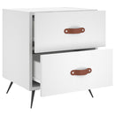 vidaXL 2 db fehér szerelt fa éjjeliszekrény 40 x 35 x 47,5 cm