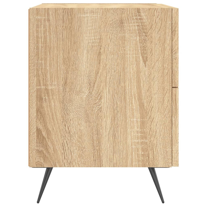 vidaXL 2 db sonoma tölgy színű szerelt fa éjjeliszekrény 40x35x47,5 cm