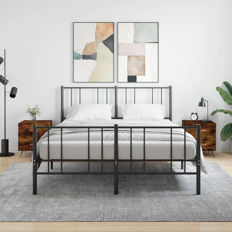 vidaXL 2 db füstös tölgy színű szerelt fa éjjeliszekrény 40x35x47,5 cm