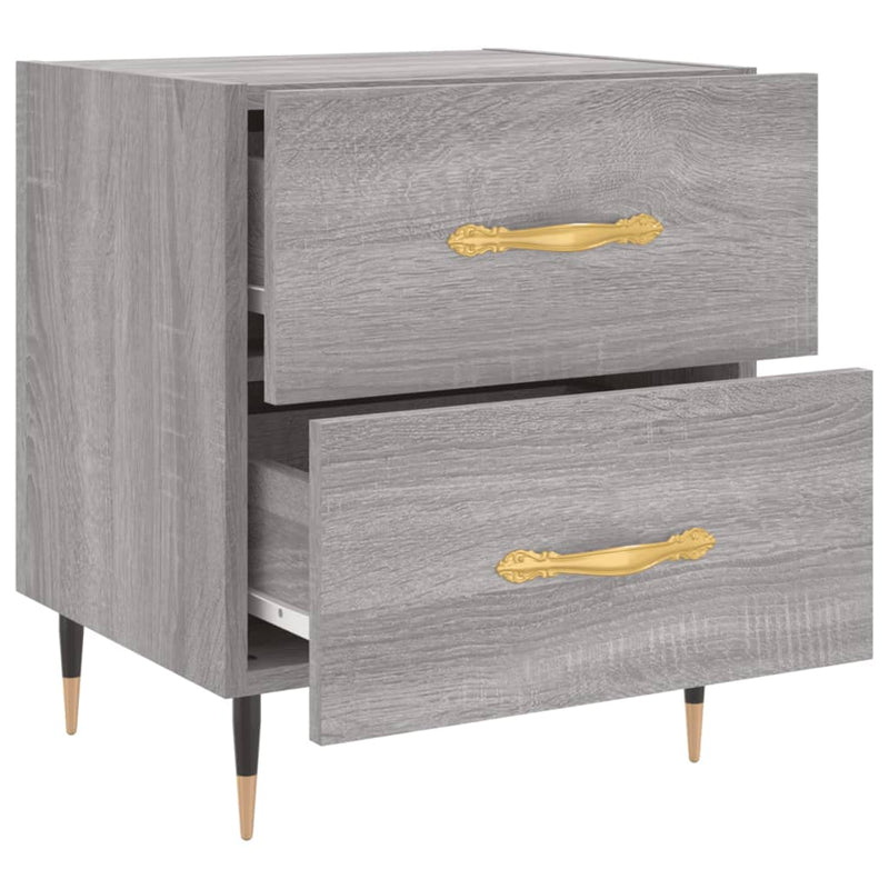 vidaXL szürke sonoma színű szerelt fa éjjeliszekrény 40 x 35 x 47,5 cm