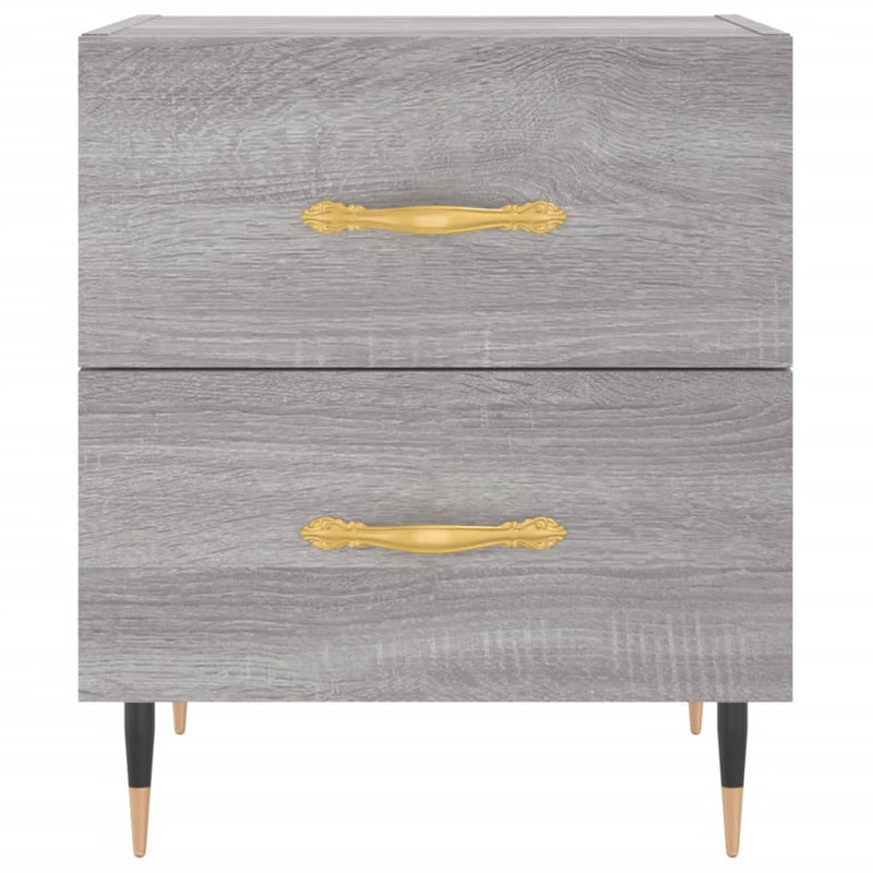 vidaXL szürke sonoma színű szerelt fa éjjeliszekrény 40 x 35 x 47,5 cm