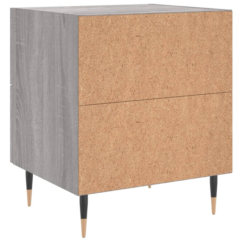 vidaXL szürke sonoma színű szerelt fa éjjeliszekrény 40 x 35 x 47,5 cm