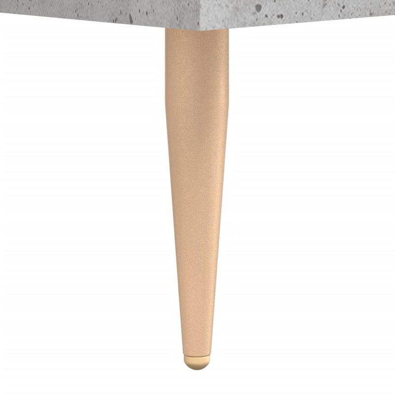 vidaXL 2 db betonszürke szerelt fa éjjeliszekrény 40 x 35 x 47,5 cm