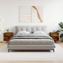 vidaXL 2 db füstös tölgy színű szerelt fa éjjeliszekrény 40x35x47,5 cm