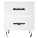 vidaXL 2 db fehér szerelt fa éjjeliszekrény 40 x 35 x 47,5 cm