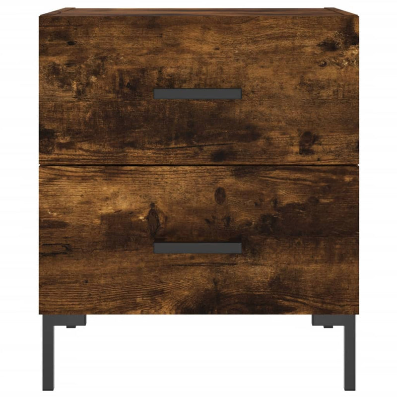 vidaXL füstös tölgy színű szerelt fa éjjeliszekrény 40 x 35 x 47,5 cm