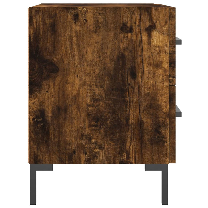 vidaXL füstös tölgy színű szerelt fa éjjeliszekrény 40 x 35 x 47,5 cm