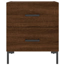 vidaXL 2 db barna tölgyszínű szerelt fa éjjeliszekrény 40x35x47,5 cm