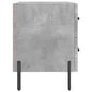 vidaXL 2 db betonszürke szerelt fa éjjeliszekrény 40 x 35 x 47,5 cm