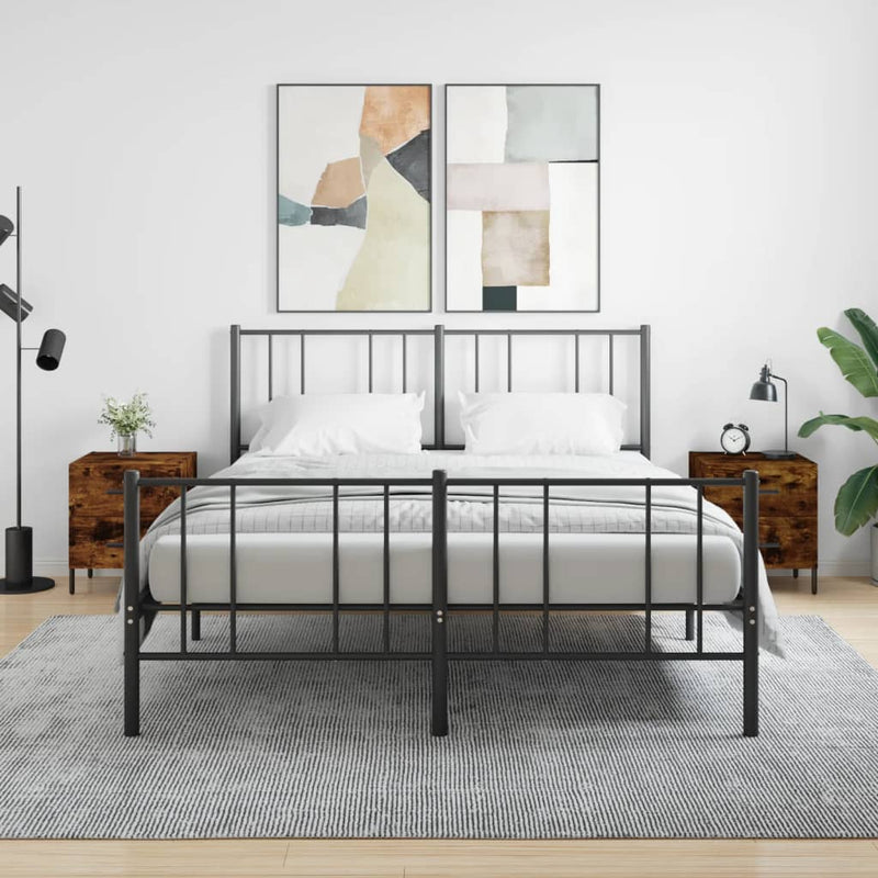 vidaXL 2 db füstös tölgy színű szerelt fa éjjeliszekrény 40x35x47,5 cm
