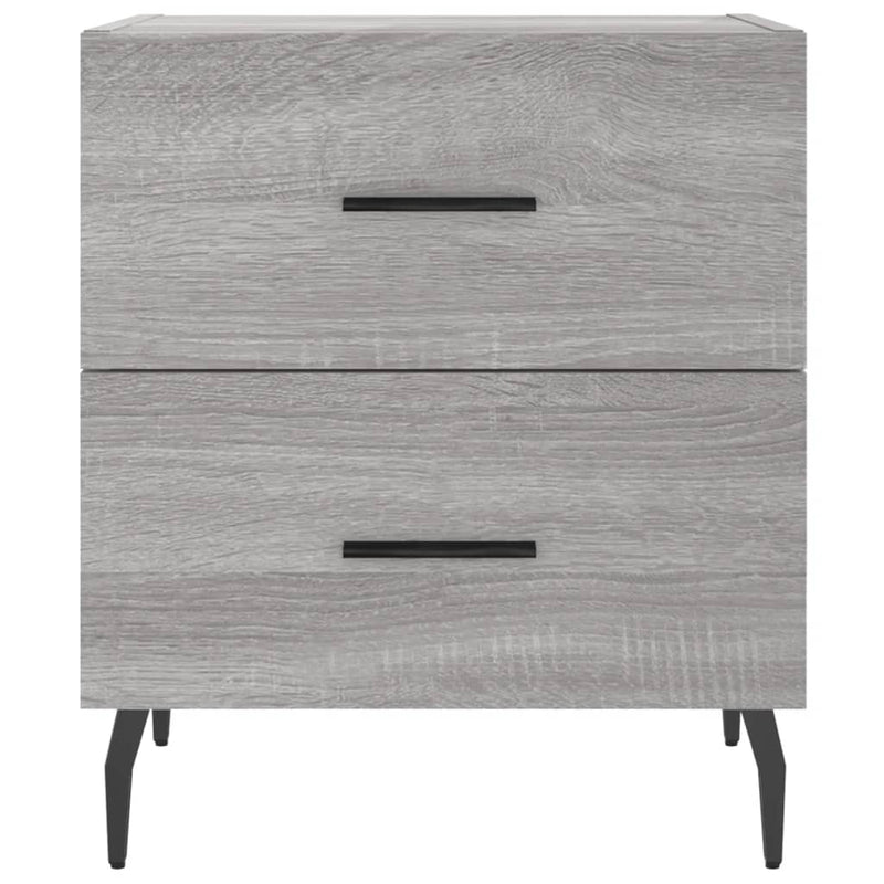 vidaXL 2 db szürke sonoma színű szerelt fa éjjeliszekrény 40x35x47,5cm