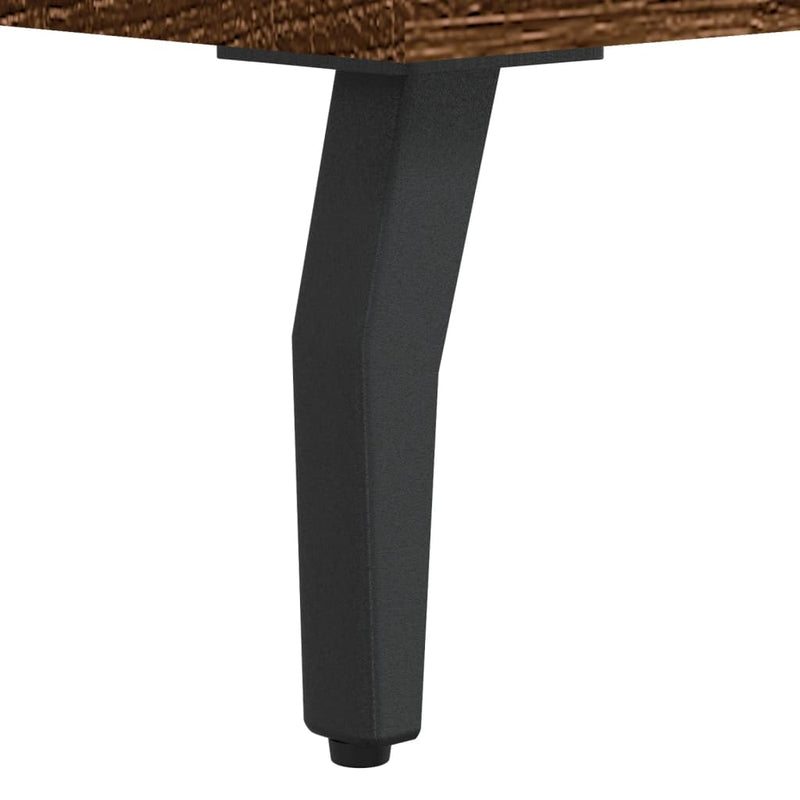 vidaXL 2 db barna tölgyszínű szerelt fa éjjeliszekrény 40x35x47,5 cm
