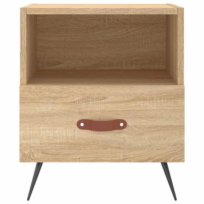 vidaXL 2 db sonoma tölgy színű szerelt fa éjjeliszekrény 40x35x47,5 cm