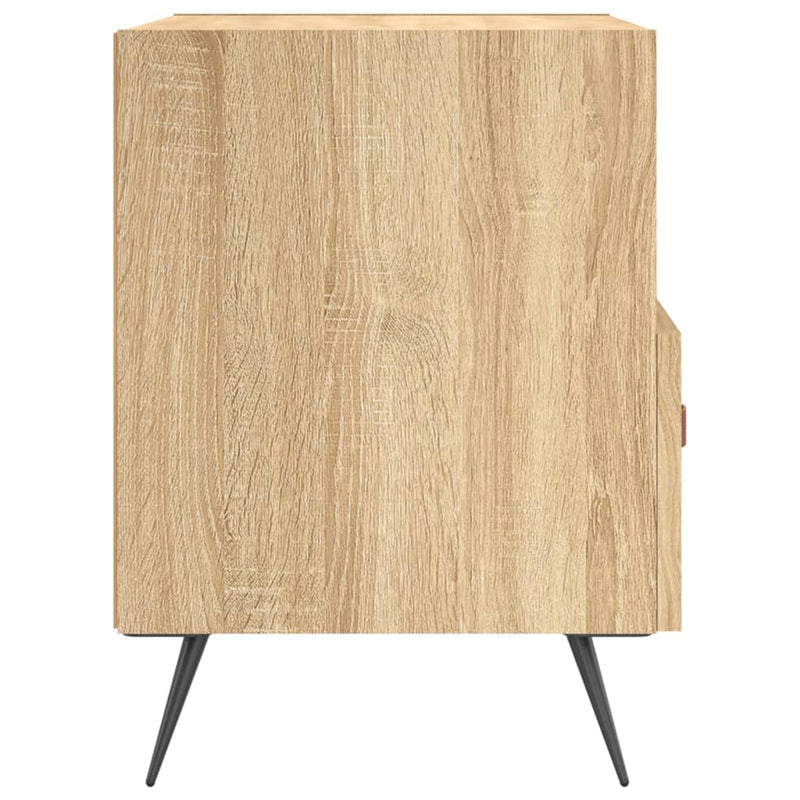 vidaXL 2 db sonoma tölgy színű szerelt fa éjjeliszekrény 40x35x47,5 cm