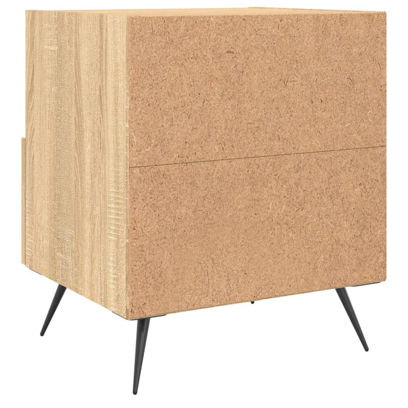 vidaXL 2 db sonoma tölgy színű szerelt fa éjjeliszekrény 40x35x47,5 cm